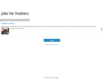Tablet Screenshot of fresherzjob.blogspot.com