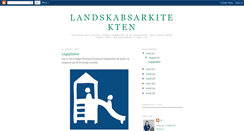 Desktop Screenshot of landskabsarkitekten.blogspot.com