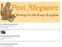 Tablet Screenshot of firstallegiance.blogspot.com