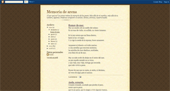 Desktop Screenshot of memoriadearena.blogspot.com