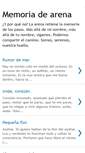 Mobile Screenshot of memoriadearena.blogspot.com