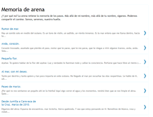 Tablet Screenshot of memoriadearena.blogspot.com