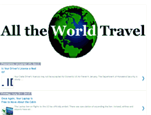 Tablet Screenshot of alltheworldtravel.blogspot.com