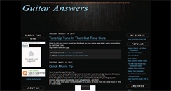 Desktop Screenshot of guitaranswers.blogspot.com