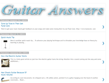 Tablet Screenshot of guitaranswers.blogspot.com