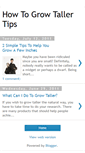 Mobile Screenshot of howtogrowtallertips.blogspot.com