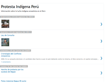 Tablet Screenshot of indigenaprotesta-peru.blogspot.com