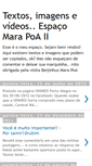 Mobile Screenshot of espaomarapoatextoseimagens.blogspot.com