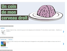 Tablet Screenshot of coindemoncerveaudroit.blogspot.com