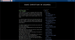 Desktop Screenshot of oakschristianinuganda.blogspot.com