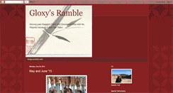 Desktop Screenshot of gloxysramble.blogspot.com
