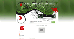 Desktop Screenshot of great-small-business-ideas.blogspot.com