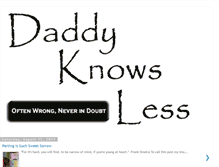 Tablet Screenshot of daddyknowsless.blogspot.com