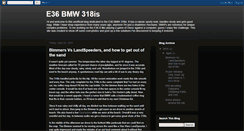 Desktop Screenshot of e36bmw318is.blogspot.com