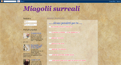 Desktop Screenshot of miagolisurreali.blogspot.com