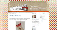 Desktop Screenshot of pracownia-lietdeco.blogspot.com