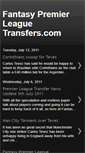 Mobile Screenshot of fantasypremierleaguetransfers.blogspot.com