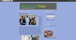 Desktop Screenshot of bloominghope.blogspot.com