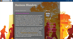 Desktop Screenshot of bizblunder.blogspot.com