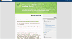 Desktop Screenshot of elhombreyellenguaje.blogspot.com