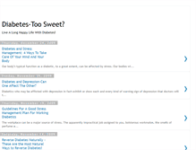 Tablet Screenshot of diabetestoosweettoo.blogspot.com