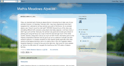 Desktop Screenshot of mathismeadowsalpacas.blogspot.com