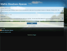 Tablet Screenshot of mathismeadowsalpacas.blogspot.com