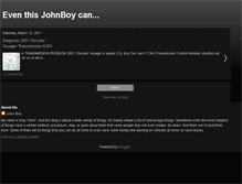 Tablet Screenshot of johnboycan.blogspot.com