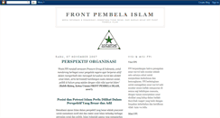 Desktop Screenshot of fpi-frontpembelaislam.blogspot.com