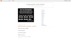 Desktop Screenshot of godaddy-coupons.blogspot.com