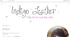 Desktop Screenshot of indigoleather.blogspot.com