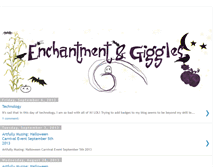 Tablet Screenshot of enchantmentsandgiggles.blogspot.com