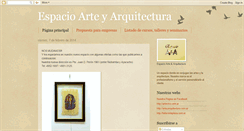 Desktop Screenshot of espacioarteyarquitectura.blogspot.com