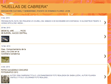 Tablet Screenshot of huellasdecabrera.blogspot.com