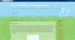 Desktop Screenshot of edenbridgephotography.blogspot.com
