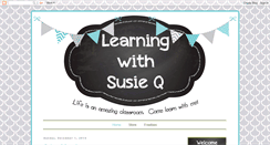 Desktop Screenshot of learningwithsusieq.blogspot.com