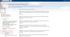 Desktop Screenshot of libreriarizoma.blogspot.com