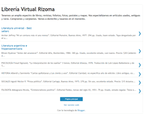 Tablet Screenshot of libreriarizoma.blogspot.com