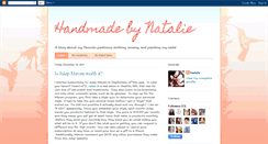 Desktop Screenshot of handmadebynatalie.blogspot.com