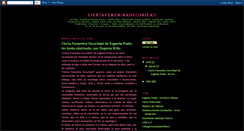 Desktop Screenshot of ciertafemeninaoscuridad-eugeniaprado.blogspot.com