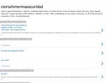 Tablet Screenshot of ciertafemeninaoscuridad-eugeniaprado.blogspot.com