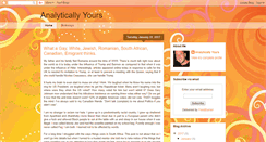 Desktop Screenshot of analyticallyyours.blogspot.com