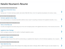 Tablet Screenshot of journalismresumeneumann.blogspot.com