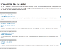 Tablet Screenshot of endangeredspecies1.blogspot.com