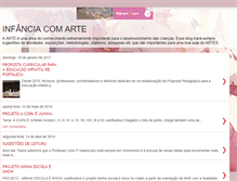 Tablet Screenshot of infanciacomarte.blogspot.com