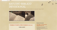 Desktop Screenshot of estudiobiblicodevocional.blogspot.com