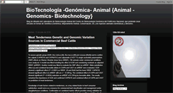 Desktop Screenshot of biotecnologianimal.blogspot.com