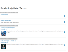 Tablet Screenshot of brudubodypainttattoo.blogspot.com