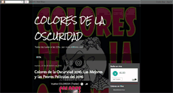 Desktop Screenshot of coloresdelaoscuridad.blogspot.com