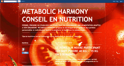 Desktop Screenshot of metabolic-harmony.blogspot.com